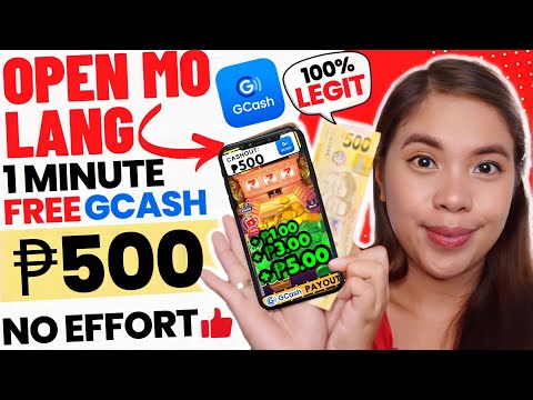500 Sa Gcash! Open Mo Lang Ang App Ng Isang Minuto!