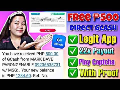 Free Gcash Money:Earn ₱500 For Free | Play Captcha and Earn Money