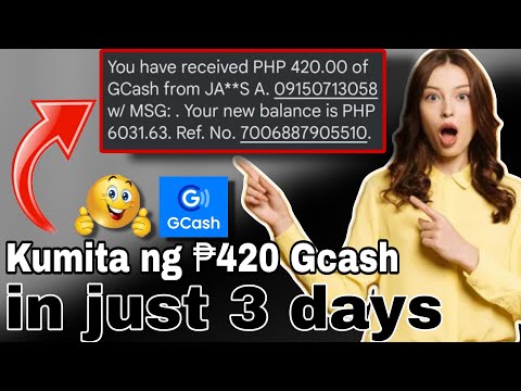 Kumita Ng ₱420 Gcash In Just 3 Day qmsyrr