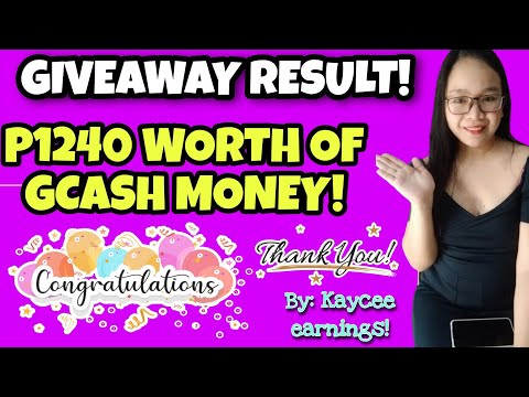 P1240 Worth Of Gcash Money Giveaway!