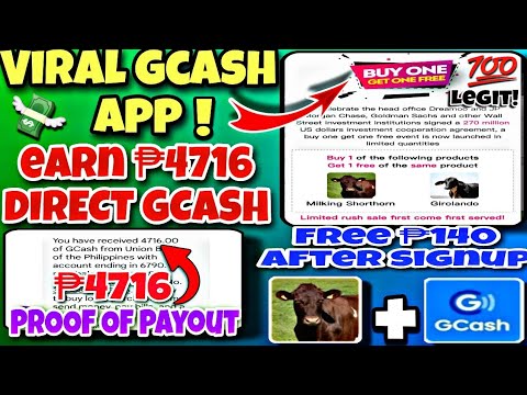 VIRAL GCASH APP EARN ₱4716 FREE DIRECT GCASH.MAPUPUNO NG LAMAN ANG GCASH MO.W/ OWN PROOF.100% LEGIT!