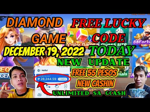 DIAMOND GAME FREE LUCKY CODE TODAY DECEMBER 19, 2022 EVERYDAY PAYOUT SA GCASH UNLIMITED 24/7 SERVICE