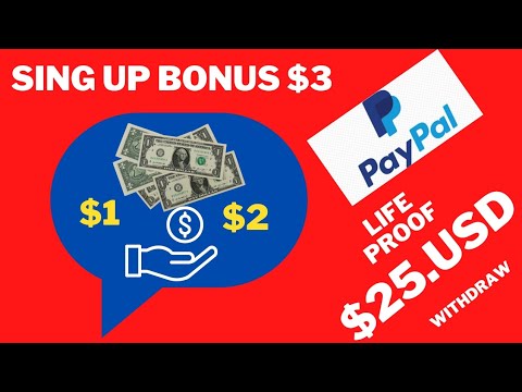 free PayPal earning app 2023 | sing up bonus $3 |🌷🌷