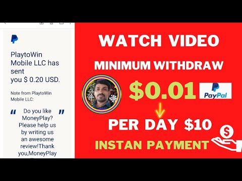 free PayPal earning app | watch video earn money | instant payment |🦸‍♀