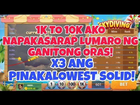 KABIBE GAME|| PANALO NA NAMAN AKO NG 10K SOLID MULTIPLIER|| SKY DIVING
