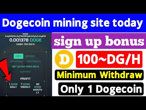 Minimum withdraw 1 Dogecoin | New dogecoin mining site | Dogecoin mining site | free dogecoin mining