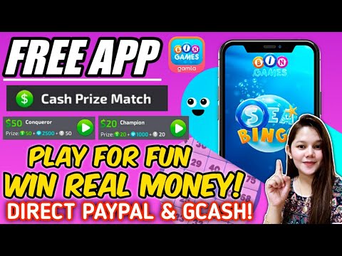 NEW FREE APP | FREE GCASH AND PAYPAL | PLAY FOR FUN WIN REAL MONEY| BIN GAMES | BINGAMES