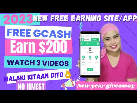 2023 NEW FREE EARNING WEBSITE /APP FREE GCASH: $200 WATCH 3 VIDEOS MALAkI KITAAN DITO! NO INVEST