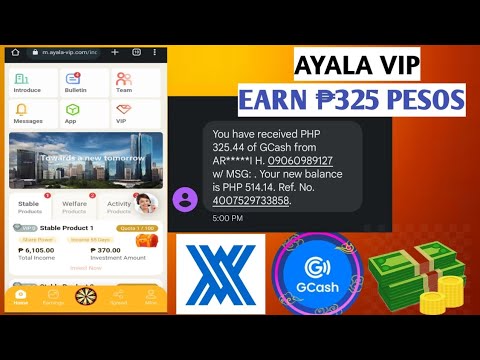 AYALA VIP INVESTMENT PLATFORM EARN ₱325 PESOS DIRECT GCASH
