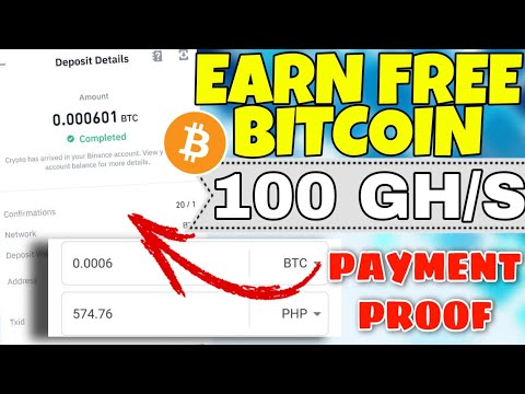 EARN FREE BITCOIN WITH FREE 100 GH/S | NEW WEBSITE | PAYMENT PROOF