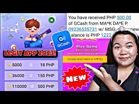 Free Gcash Worth up to ₱500 | ₱780 Kinita ko dito | Music Blast Game Live Payout + Payment Proof