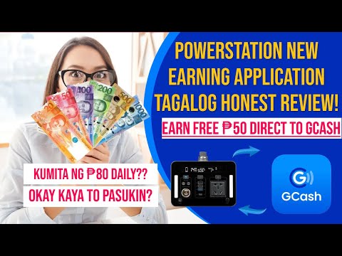 NEW EARNING APP 2023? EARN ₱50 DIRECT TO GCASH? DIRECT TO GCASH | POWSTATION HONEST TAGALOG REVIEW