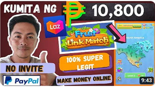 Make Money Online with Super Legit Fruit Link Match App – Free Earn Up to ₱10,800