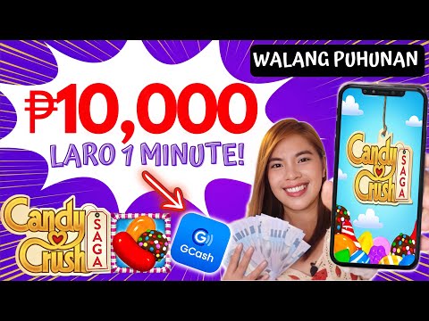 Play Games like Candy Crush on GCash and Win Unlimited ₱10,000 without any Investment