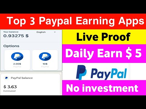 Top 3 Paypal Cash Earning Apps For Android in India 2023 | Live Payment Proof | Paypal Earning Apps