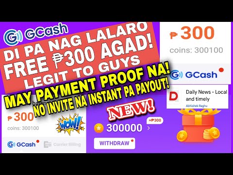 DI PA NAG LALARO MAY FREE ₱300 GCASH AGAD | NO INVITE PROGRAM | DAILY NEWS APP PAYMENT PROOF!