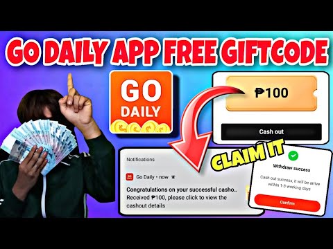 GO DAILY APP! FREE ₱100 PESOS GIFTCODE, LIMITED TIME BONUS ONLY KAYA CLAIM MUNA FREE LANG TO
