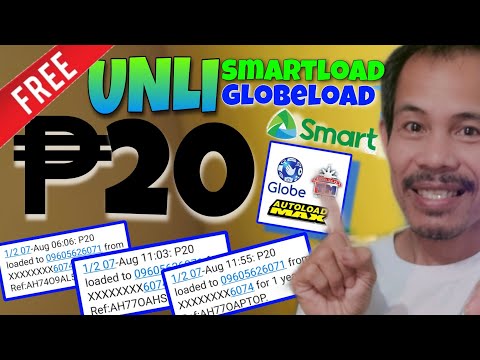INSTANT RECEIVED! UNLI ₱20 FREE (SMART/GLOBE LOAD)! JUST DOWNLOAD & PAYOUT NA! NO PUHUNAN! LEGIT APP
