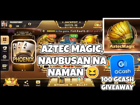 NAUBUSAN NA NAMAN NG COINS | PHOENIX GAME | AZTEC MAGIC🎰 | GCASH GIVEAWAY