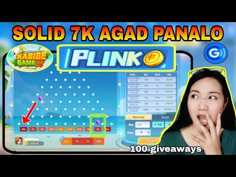 SOLID TALAGA DITO KAY PLINKO | SAGLIT LANG NAGLARO,7K AGAD ANG PANALO | KABIBE GAME PLINKO TIPS