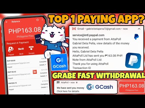 ATTAPOLL APP? FREE ₱163 PESOS |  NOT INVESTMENT | OPTIONAL INVITE | PURE SURVEY EARNING LEGIT APP!