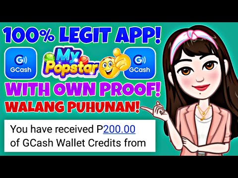 Cashout ₱200 Gcash Minimum • My Total Earnings Worth ₱1000 Gcash • Legit App • My Popstar Own Proof