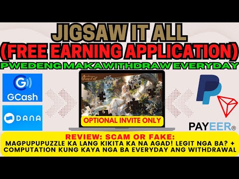 NEW FREE PLAY TO EARN APP: JIGSAW IT ALL REVIEW | LEGIT NGA BA ITO? UNLI GCASH WITHDRAWAL EVERYDAY!