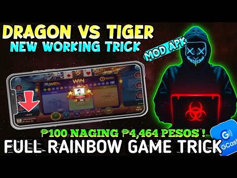 ₱4,464 FREE GCASH | DRAGON VS TIGER | RAINBOW GAME PROVEN AND TESTED HOW