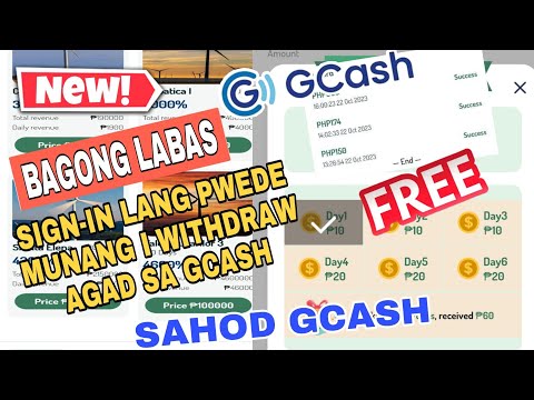 FREE 100 PESOS GCASH SIGN-IN LANG GAGAWIN +96 PESOS DAILY BAGO TO GCASH SAHOD