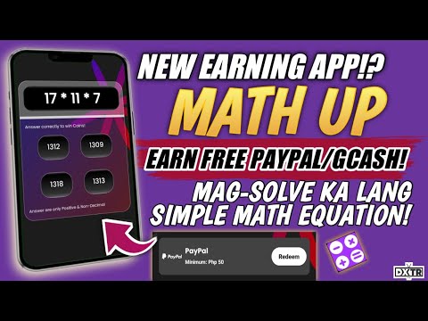 MATH UP: EARN FREE (50P) GCASH OR PAYPAL SA PAG-SOLVE LANG NG MGA SIMPLE MATH EQUATION | NEW APP