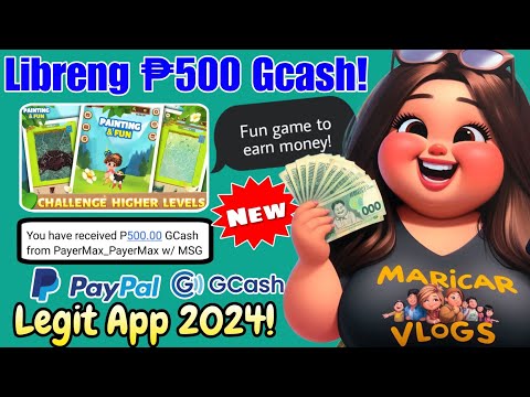Free • How to earn ₱500 Gcash This 2024 just by using your Phone? • Painting and Fun Legit App 2024