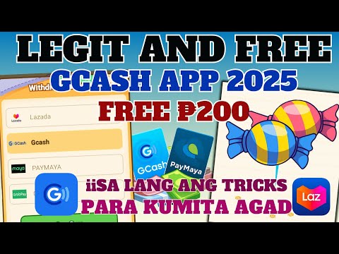 BAGONG LEGIT AT FREE GCASH APP=FREE 200 PESOS UNLIMITED(COLLECT CANDIES AND GEM)#makemoneyonline2025