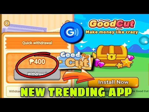 NEW EARNING APP GOODCUT APP TIPS AND HOW FREE ₱400 LEGIT NEW APP 2025 #earnmoneyonline #games