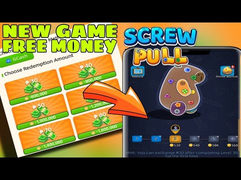 NEW TRENDING GAME FREE GCASH DAILY SCREW PULL REWARDS APP HOW TIPS  #earnmoneyonline #paanokumita