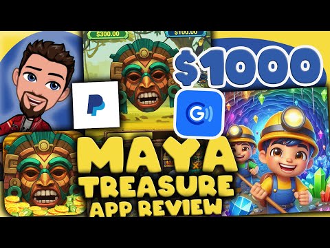 MAYA TREASURE  APP REVIEW..  FREE MONEY $1000  ..? EARN MONEY ONLINE..