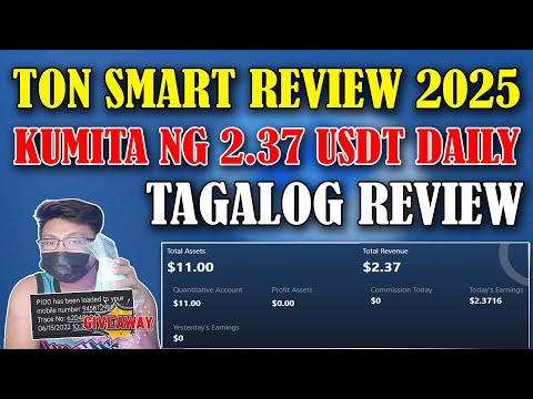 TON SMART – KUMITA NG 2.37 USDT DAILY DITO SA BAGONG INVESTMENT – PASSIVE INCOME – TAGALOG REVIEW