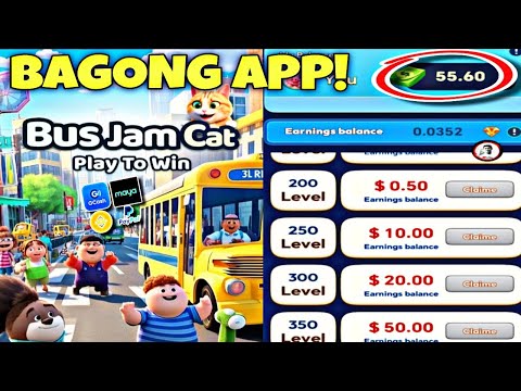BUS JAM CAT APP?NEW TRENDING APP.EARN FREE MONEY ONLINE DIRECT GCASH/PAYPAL.